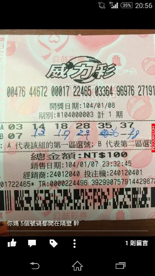 神悲劇！魯蛇買威力彩搏20億 開獎日卻哭了.....