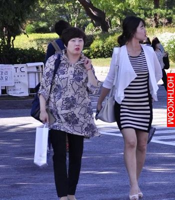 韓國街頭實拍．．．沒整形的女人們原來長這樣．．．