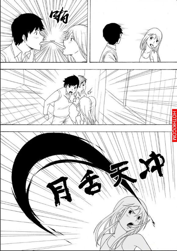 男女朋友接吻太激烈時，是很容易發生意外的...