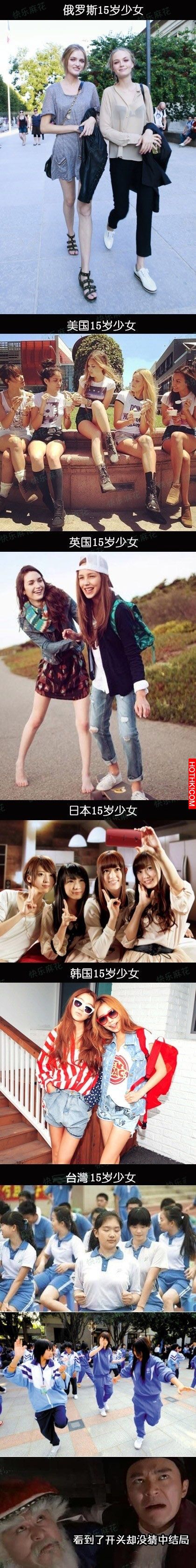 這是各國１５歲的美少女！愈到後面我愈不敢直視...