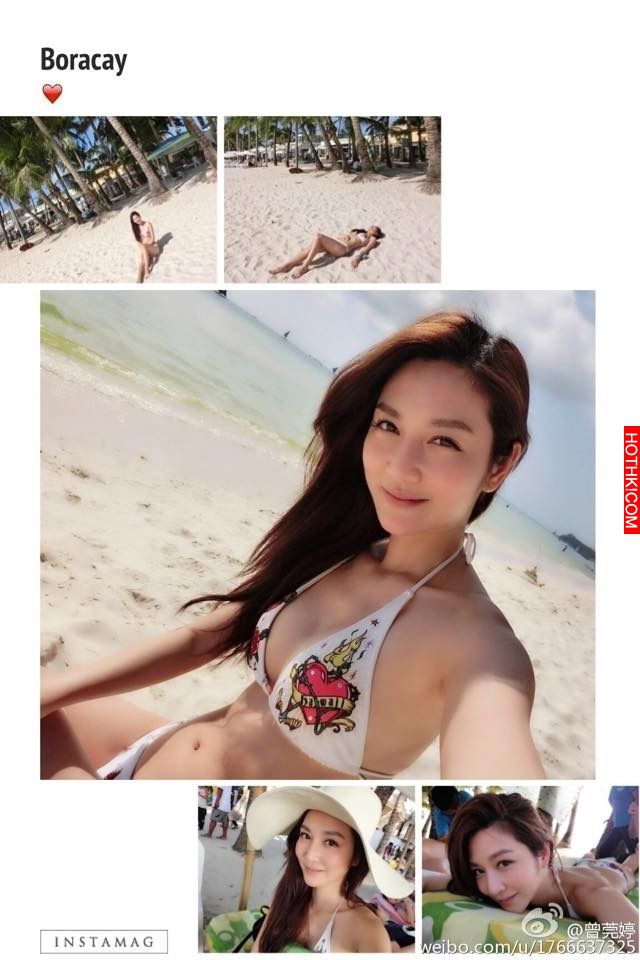 「世間情」的郭佳佳（曾莞婷）竟然有22吋水蛇腰！海灘比基尼照外洩！網友：身材一級棒 ...