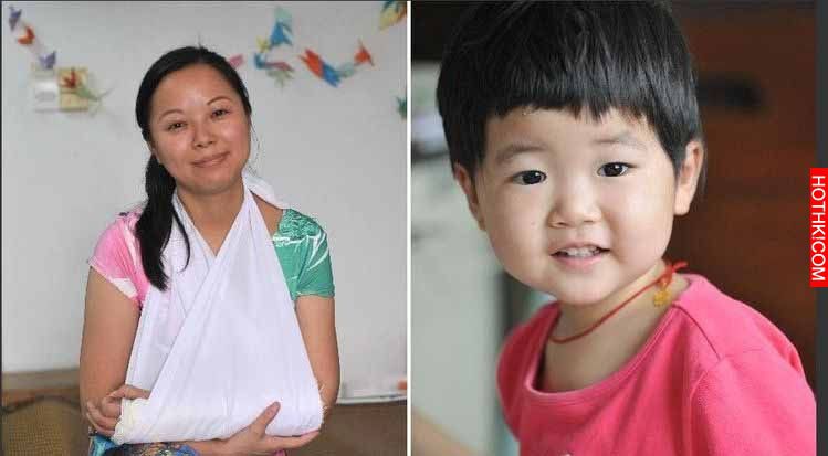 情侶吵架女裸胸跳樓，神勇搬家工神救援阿！！！