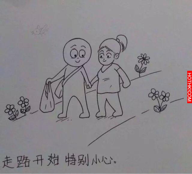 一個男人用漫畫描繪出老婆從懷孕到生產的所有細節，感動到哭！