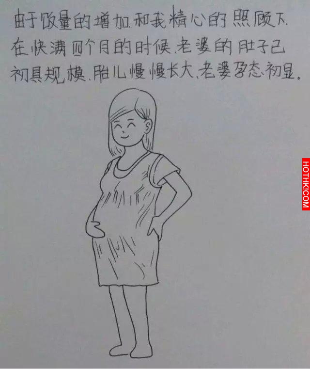 一個男人用漫畫描繪出老婆從懷孕到生產的所有細節，感動到哭！
