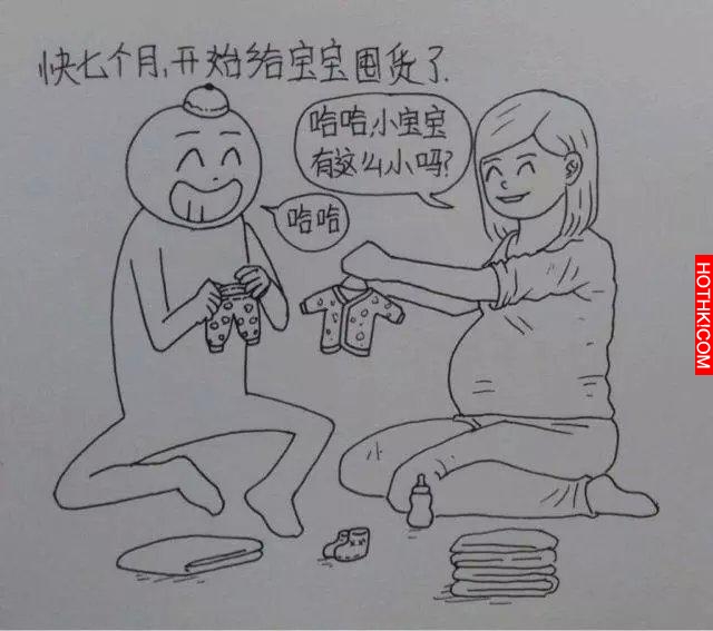 一個男人用漫畫描繪出老婆從懷孕到生產的所有細節，感動到哭！