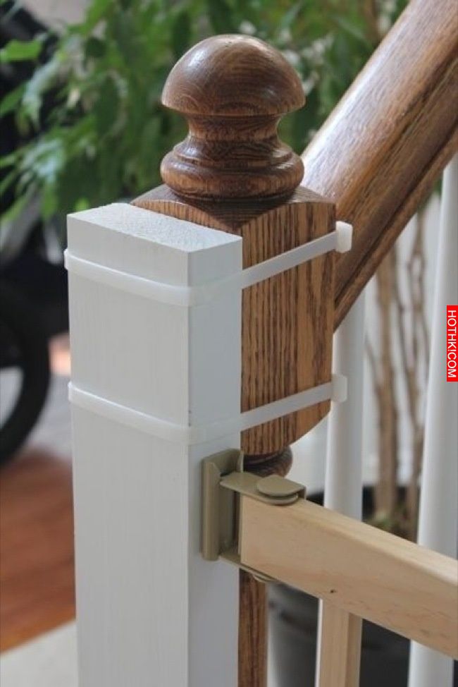 Use zipties to secure baby gates instead of nails.