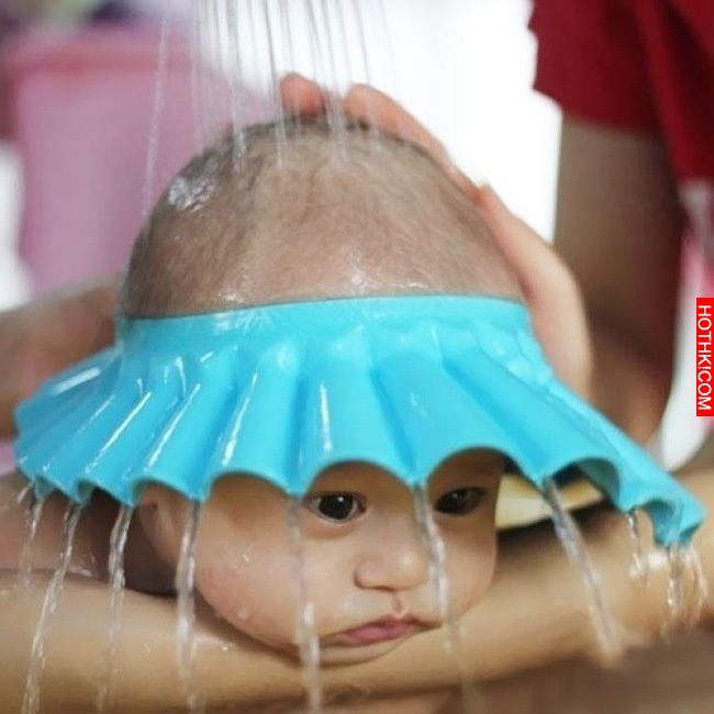 This cap makes shampooing tear-free.