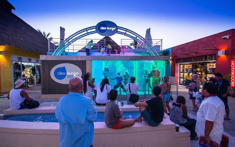 Clear Lounge is actually the world's first underwater oxygen bar.