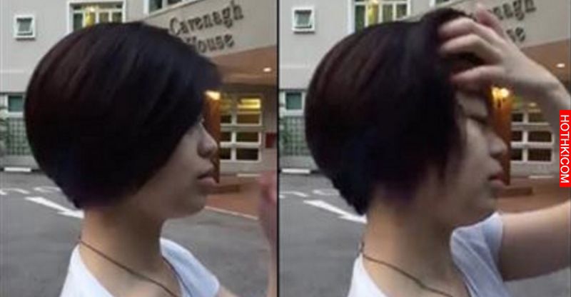 你以為她只是普通的黑短髮，但當她伸手一撥…暗藏的「超美秘密」已經讓網友瘋狂模仿了 ...