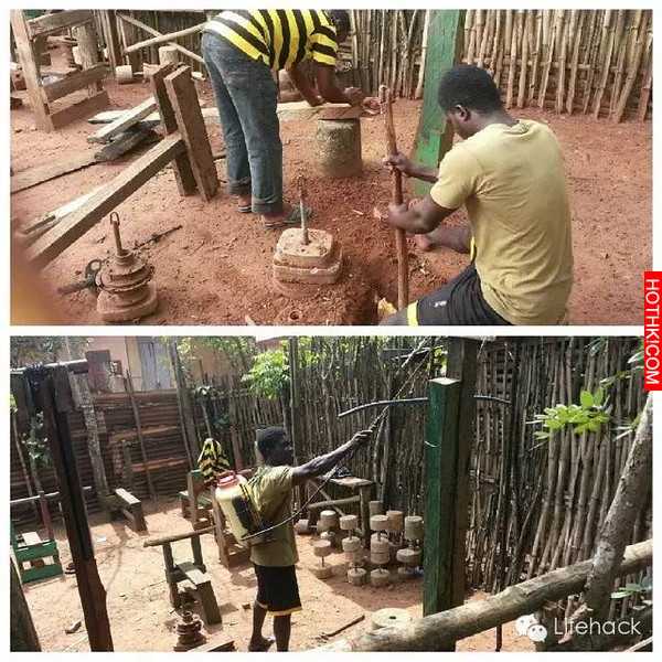 沒錢上健身房的非洲老兄靠DIY工具練出超猛肌肉，他的「健身房」你看完一定會傻眼...吃 ...
