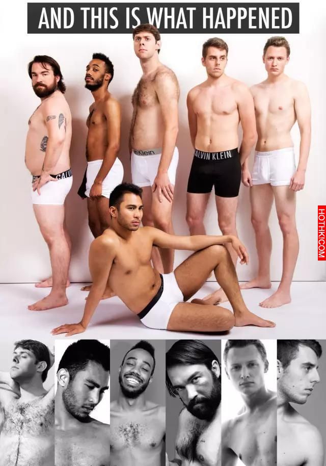 同樣一件衣服，肌肉男VS普通男超級對比！看到第二張我就受不了了.....這真的是赤裸裸 ...