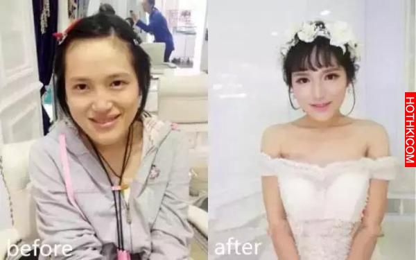 結婚當天，這些新娘卸妝後，新郎看了全淚崩！尤其第1位，實在令人震驚！ ...