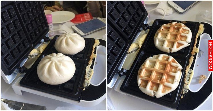 把肉包放進鬆餅機會怎樣? 壓出來成品居然.......怎麼會這樣，比原本的還可口阿！！！ ...