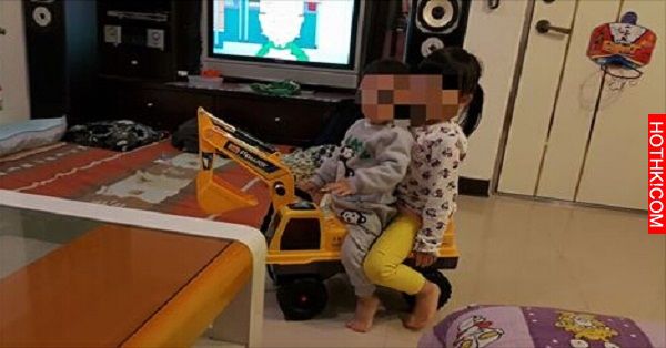家裡兩姊弟每天騎「挖土機」玩具，樓下鄰居報警提告...網友憤怒PO文，沒想到慘遭打臉 ...
