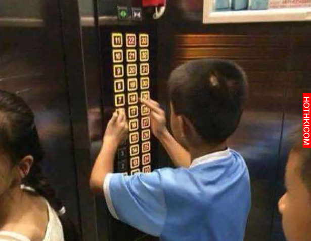 7歲小孩調皮地在電梯裡亂按樓層鍵，媽媽的「懲罰方式」竟然讓乘客最後都笑容滿面地走 ...