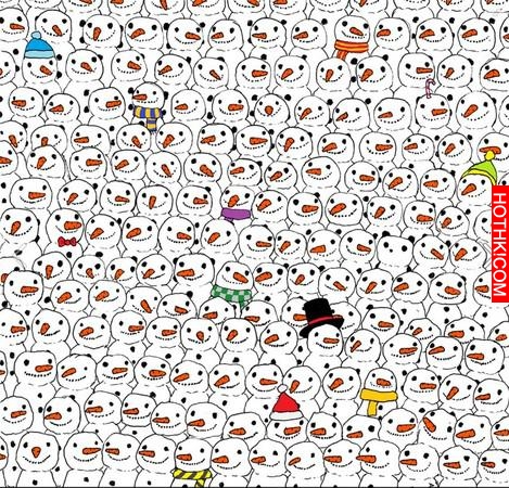 熊貓在哪裡？眼力大考驗引網友崩潰：明明都是雪人！