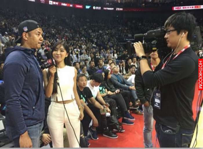 NBA美女主播周玲安示爱林书豪（这主播也太漂亮了吧！）