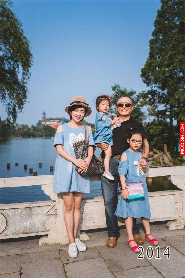 女兒和爸爸30多年來都會一起在同一地點合影，但最後一張卻讓人眼淚噴發了！ ...