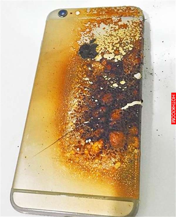 男子睡覺前把「iPhone 6」放在那裡充電，睡起來後當場傻眼！沒想到他的手機竟然...太 ...