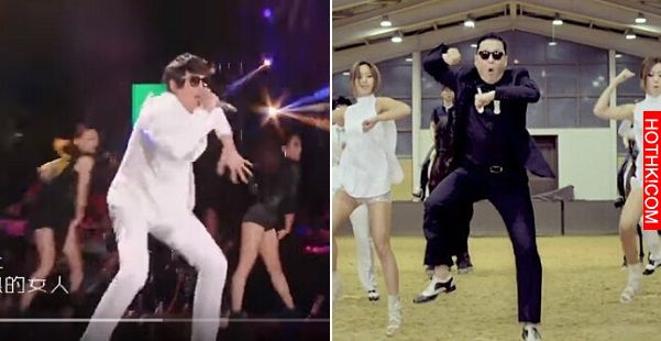 「信」跳戰PSY大叔的「江南style」...真是讓全場震撼了！