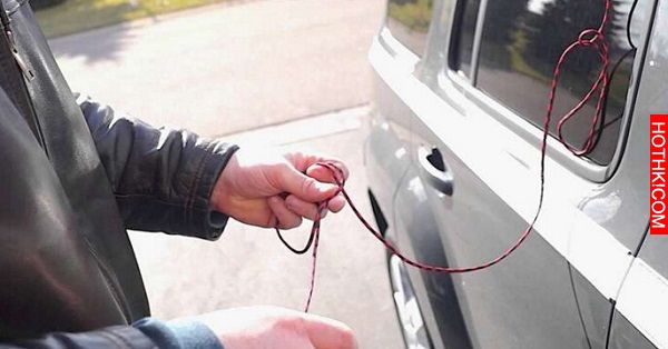 速傳！這男人用「一條鞋帶」對著車窗拉了幾下後，恐怖的事情發生了．．． ...