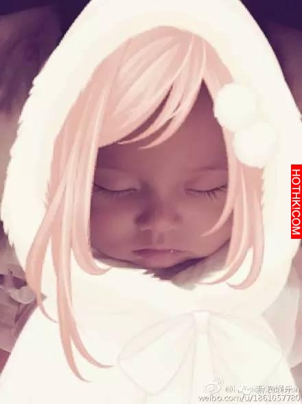 歐弟女兒鼻樑逆天，小周周睫毛長得嚇人，被星二代的嬰兒照秒殺了！