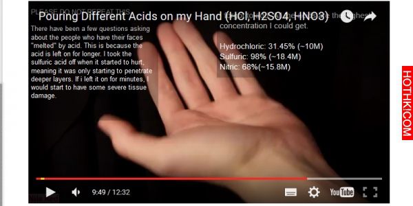 當他把「濃硫酸」倒在自己手背上，所有人都認為他瘋了！沒想到幾秒後發生的神奇事情， ...