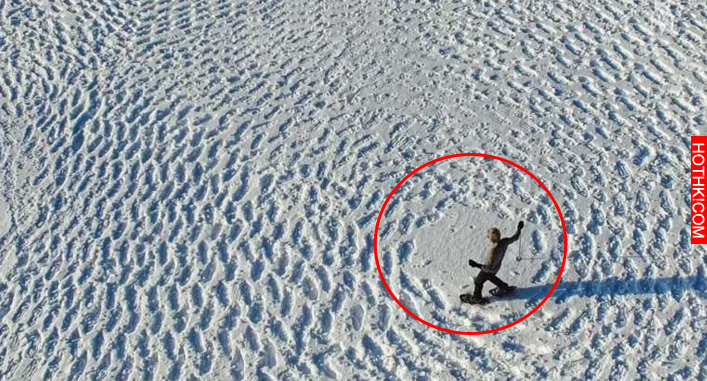 他在雪地上「來回亂踩40000步」大家都以為他瘋了！最後拍攝到的畫面，讓大家都無法想 ...