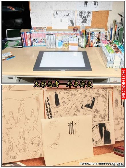 JUMP知名漫畫家的工作桌比較!!當看到「富堅」的工作臺的時候...網友大聲齊呼:我就知道 ...