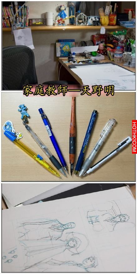 JUMP知名漫畫家的工作桌比較!!當看到「富堅」的工作臺的時候...網友大聲齊呼:我就知道 ...