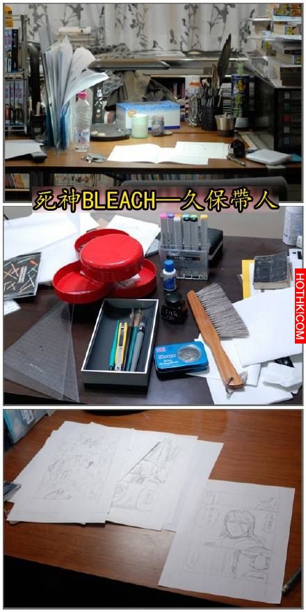 JUMP知名漫畫家的工作桌比較!!當看到「富堅」的工作臺的時候...網友大聲齊呼:我就知道 ...